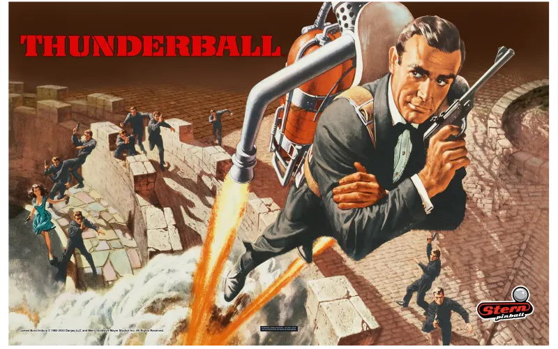 James Bond 007 60th Anniversary pinball machine artwork