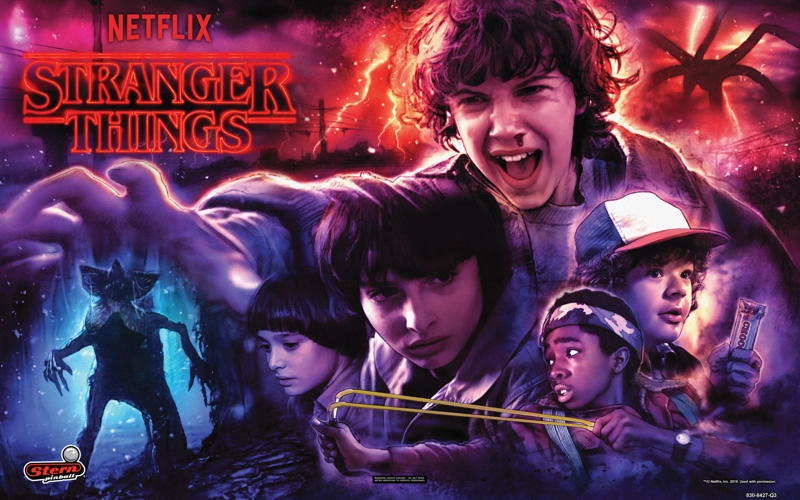 Stranger Things Premium pinball machine artwork
